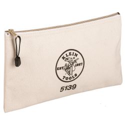 5139 Zipper Bag, Canvas Tool Pouch 12.5 x 7 x 4.25-Inch