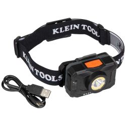 56414 Rechargeable 2-Color LED Headlamp with Adjustable Strap