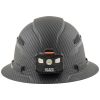 Hard Hat, Premium KARBN™ Pattern, Vented Full Brim, Class C, Lamp - Alternate Image