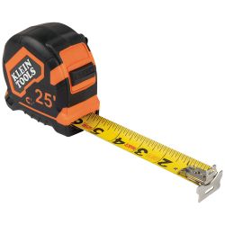 Tape Measures - Klein Tools’ tape measures are built tough to stand up to jobsite conditions, with impact resistant housing and heavy-duty blades. The tape measures come in a variety of lengths, with single and double hook options and large bold numbers on the blades for easy readability. .