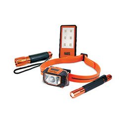 Headlamps and Flashlights - Klein's illumination line provides the tools to make your life easier and more efficient both on and off the jobsite. From hands-free lighting solutions such as headlamps and work lights to handheld flashlights and penlights, you can find the right tool to light your way. They offer the durability and reliability you know and trust.