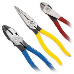 Pliers - Klein Tools specializes in the making of the world's finest pliers ... pliers that stand up to the demands of the professionals who use them everyday. Klein Tools' pliers feel right and work right. Klein's Pliers, tools are job-matched for every kind of work professionals complete; designed and built to exceptional quality standards that date back to 1857.